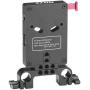 Nitze V-Mount Battery Plate w/ 15mm Rod Mount (N21-D7)