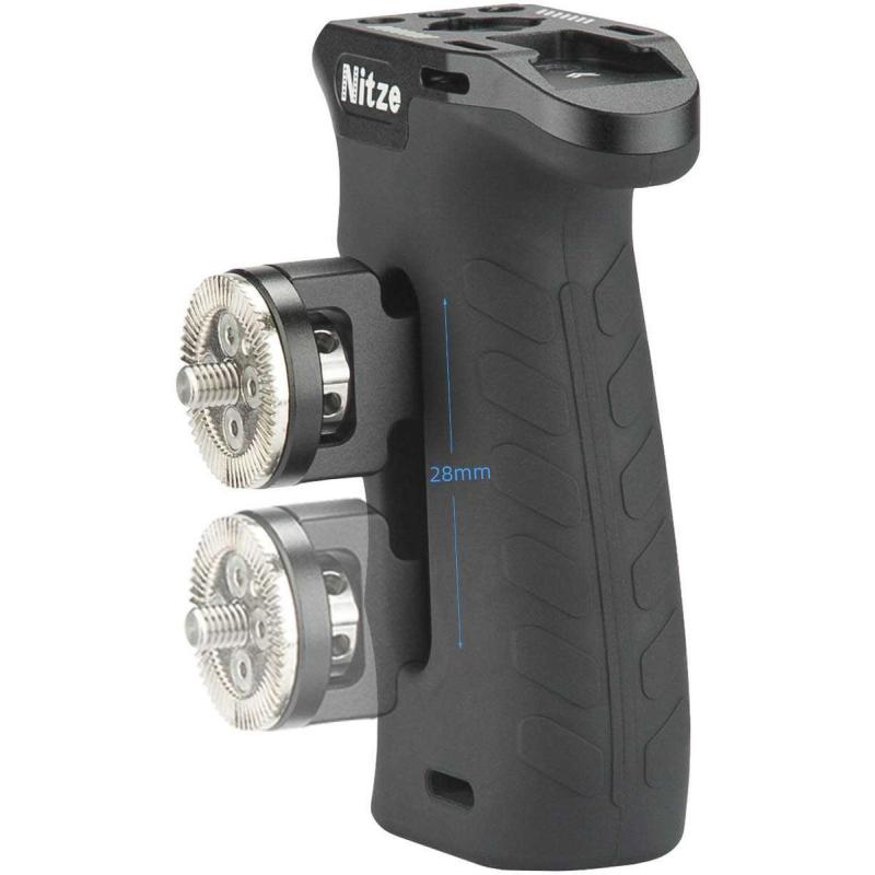 Nitze Rubberized Alum Zijhandgreep w/ ARRI Rozet (PA29A)