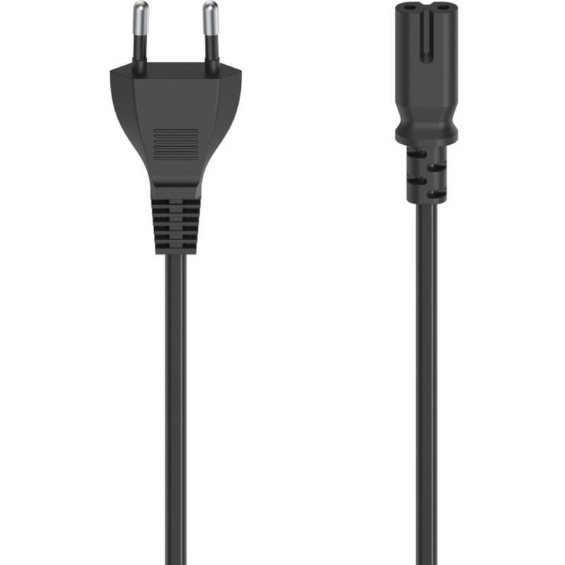 Hama Power Cord Euro-Plug - 2-Pol-Coupling (Double Groef) 2.5 M