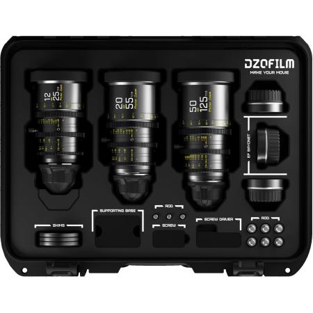 DZOFILM Pictor Bundle 12-25/20-55/50-125mm - PL &amp;amp; EF Mt (FT/M) - Black