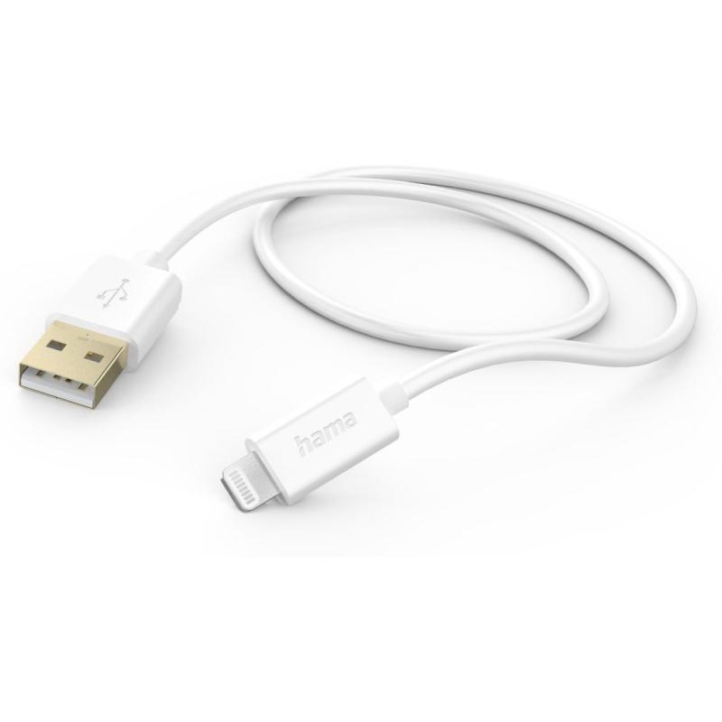 Hama USB-Cable USB-A To Lightning 1.5m White