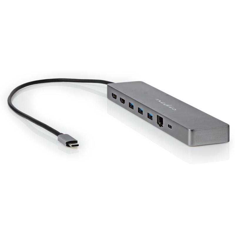 Nedis USB USB 3.2 Gen 1 USB-C M Micro MULTI-Port Adap F 0.40 M Gold Flated
