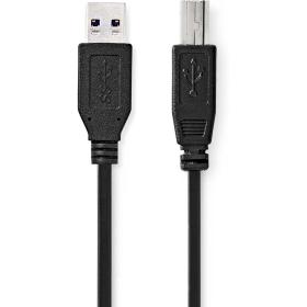 Nedis USB-Cable 3.2 Gen 1 USB-A M USB-B M 5 Gbps Nickel Flated 2 M Round