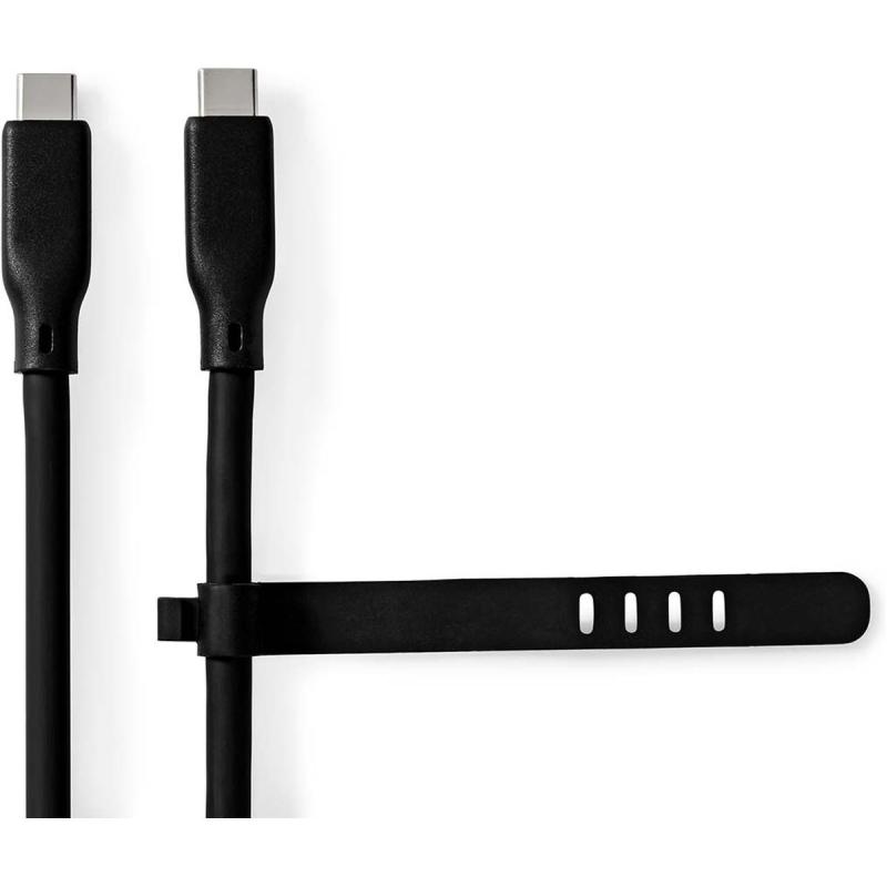 Nedis USB-Cable 3.2 Gen 2 USB-C M 240 W 8K@30Hz 20 Gbps 1 M Round Silicone