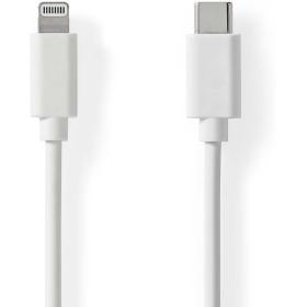 Nedis Lightning Cable USB 2.0 8-PINS USB-C M 480 Mbps 1 M Round