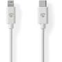 Nedis Lightning Cable USB 2.0 8-PINS USB-C M 480 Mbps 2 M Round