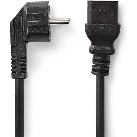 Nedis Power Cable Grounded Male IEC-320-C19 Angled Straight 2 M Round