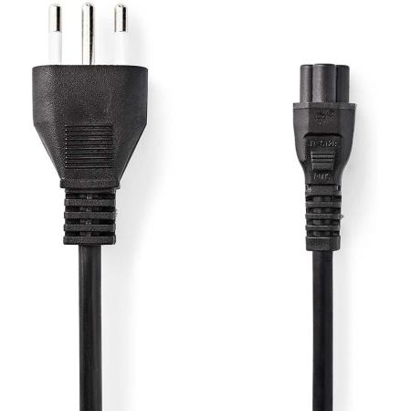 Nedis Power Cable Italy M IEC-320-C5 Straight Straight Nickel Flated 2 M Round