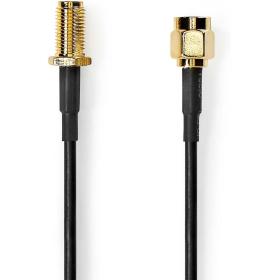 Nedis Antenna Cable SMA M SMA F Gold Flated 50 ? Single Shielded 2 M Round