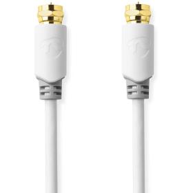 Nedis Satellite &amp;amp; Antenna Cable F-Male Gold Flated 75 ? Single Shield 1 M