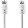 Nedis Satellite &amp;amp; Antenna Cable F-Male F-Male 75 ? Double Shielded 1 M Round
