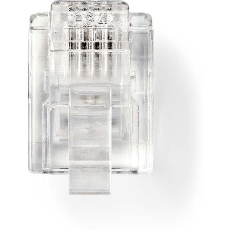 Nedis Telecom-Connector Type RJ11 Straight Flating: Gold Flated PVC