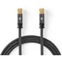 Nedis Satellite &amp;amp; Antenna Cable F-Male Gold Flated 75 ? Quad Shield 5 M Cotton