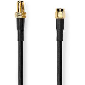 Nedis Antenna Cable SMA M SMA F Gold Flated 50 Ohm Double Shielded 10.0 M Round