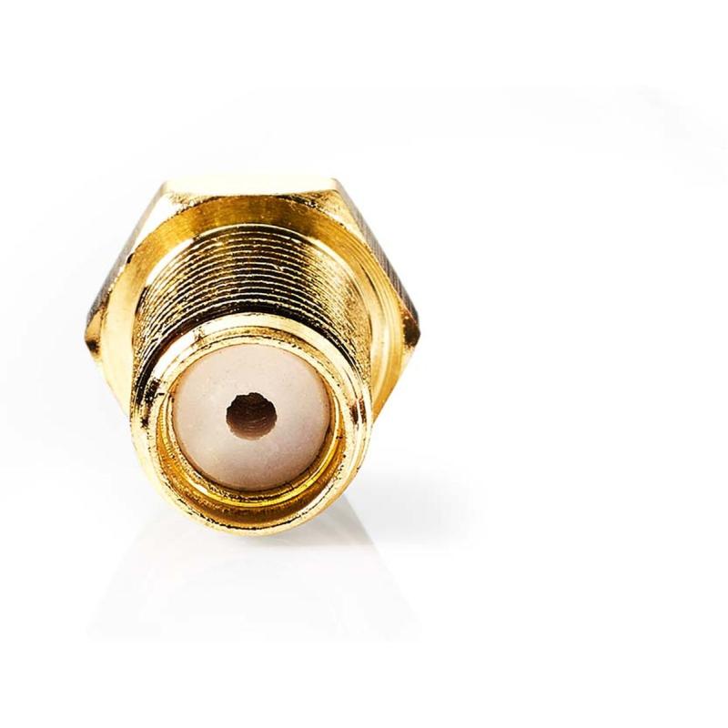 Nedis SMA-Connector Str F Gold Flated 50 ? Cable Input Ø: 2.55 mm Metal 2 PCs