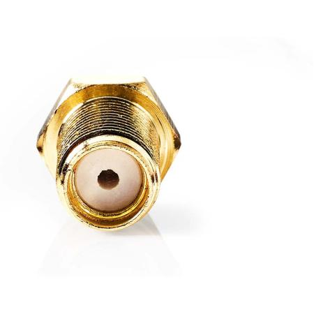 Nedis SMA-Connector Str F Gold Flated 50 ? Cable Input Ø: 2.55 mm Metal 2 PCs