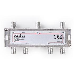 Nedis Satellite Splitter 5-2400 MHz 17.0 DB Inp: 1 Outp: 6 Impedance: 75 ? Zinc