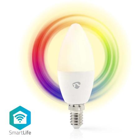 Nedis Smartlife RGB Lamp WiFi E14 470 LM 4.9WRGB /White 2700 6500 K