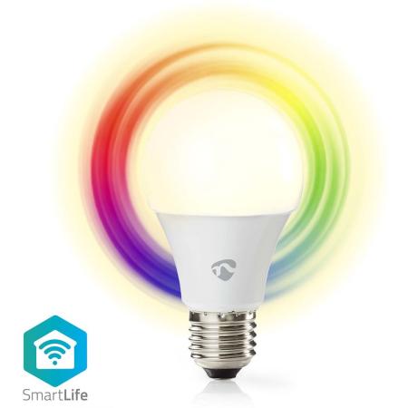 Nedis Smartlife RGB Lamp WiFi E27 806 LM 9W RGB/ White 2700 6500 K