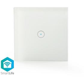 Nedis Smartlife Wandschakelaar WiFi Enkel Muurmontage 1000 W Android / iOS Glas