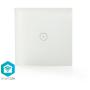 Nedis Smartlife Wandschakelaar WiFi Enkel Muurmontage 1000 W Android / iOS Glas