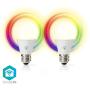 Nedis Smartlife RGB Lamp WiFi E27 806 LM 9WRGB/ White 2700 6500 K 2 PCs