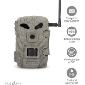 Nedis Wildlife Camera 1080P@30FPS 30.0 MP IP66 IR Night Vision Angle/Motion: 50°