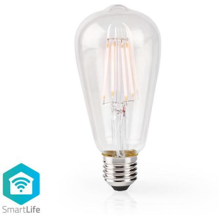 Nedis Smartlife LED Filament Bulb WiFi E27 500 LM 5 W Warm White 2700 K ST64