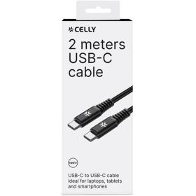 Celly C To C Cable 100W 2 Meter Black