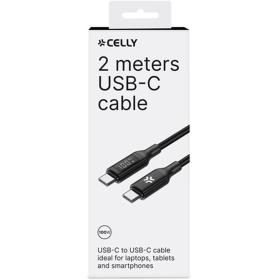 Celly C To C Cable 100W 2 Meter w/ Display