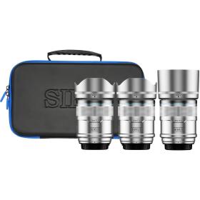 Sirui Sniper 23+33+56mm f/1.2 Apsc Auto-Focus Lens Kit (E Mount Silver)