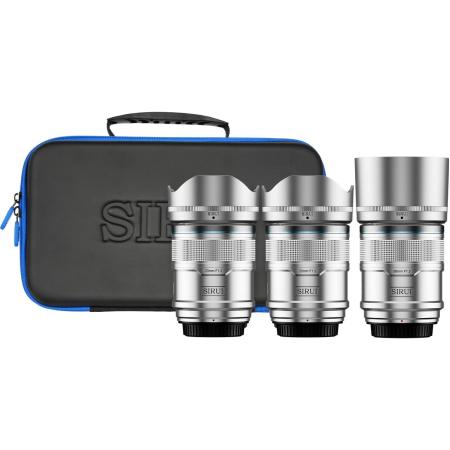 Sirui Sniper 23+33+56mm f/1.2 Apsc Auto-Focus Lens Kit (X Mount Silver)