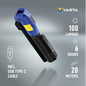 Varta Work Flex Multifunctioneel Light F20R Rechargeable