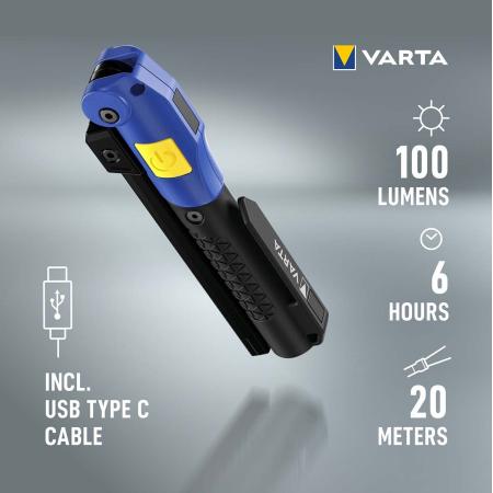 Varta Work Flex Multifunctioneel Light F20R Rechargeable