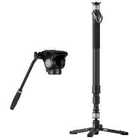 YC Onion Pineta Carbon Fiber Monopod w/ Fluid Head