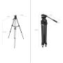 SmallRig 3751B Heavy-Duty Fluid Head Tripod AD-01