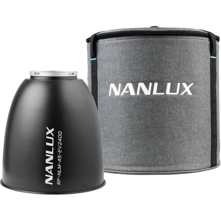 Nanlux NL Mount Reflector 45 Degees For Evoke 2400 w/ Soft Bag