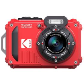 Kodak Waterproof WPZ2 Red 4X Zoom WiFi + Extra Battery + 16GB