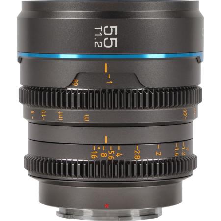 Sirui Nightwalker Series 55mm T1.2 S35 M-Focus Cine Lens L-Mount Grey