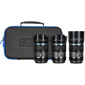 Sirui Sniper 23+33+56mm f/1.2 Apsc A-Focus Lens Kit E-Mount Black Carbon Fiber