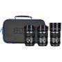Sirui Sniper 23+33+56mm f/1.2 Apsc A-Focus Lens Kit E-Mount Black Carbon Fiber