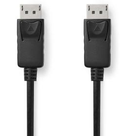 Nedis DP-Cable DP Male DP Male 4K@60Hz Vernikkeld 2.00 M Round PVC Black Label