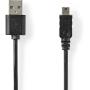 Nedis USB-Cable USB 2.0 USB-A Male Mini 5-PIN Male 480 Mbps Nickel Plated 2.0m