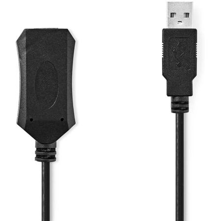 Nedis Actieve USB-Cable USB 2.0 USB-A Male USB-A Female 480 Mbps 5.0m