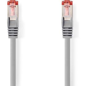 Nedis CAT6 Network Cable RJ45 Male RJ45 Male S/FTP 0.25 M Round LSZH Grey Label