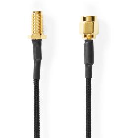 Nedis Antenna Cable SMA Female SMA Male Gold Plated 50 Ohm 0.50m