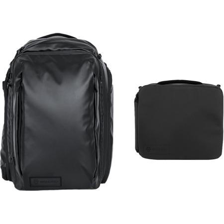 WANDRD Transit 45l Travel Backpack Black Essential+ Bundle