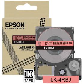 Epson Matte Red/Black 12mm LK-4RBJ