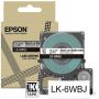 Epson Matte White/Black 24mm LK-6WBJ