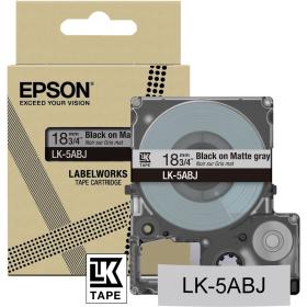 Epson Matte L Grey/Black 18mm LK-5ABJ